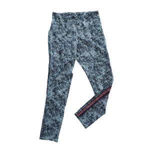 Champion Speckled  Black White Athletic Stretch Leggings Womens Sz XL